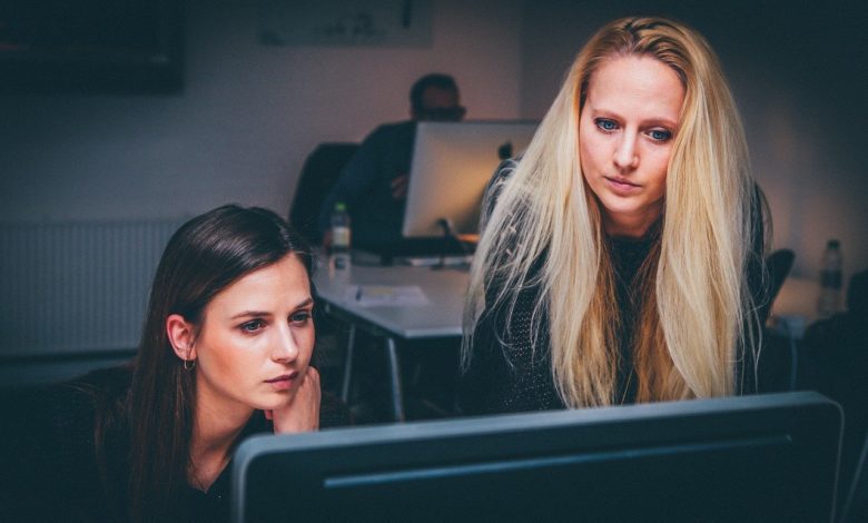 women over computer